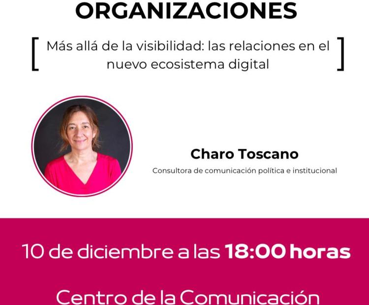 Cartel taller comunicar las organizaciones